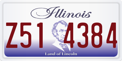 IL license plate Z514384