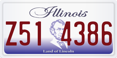 IL license plate Z514386