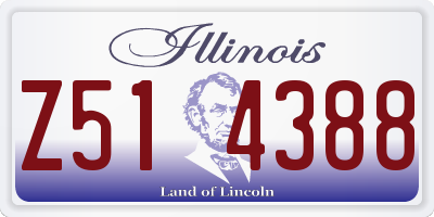 IL license plate Z514388