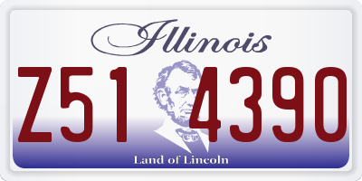 IL license plate Z514390