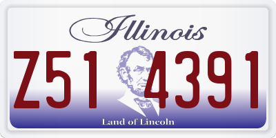 IL license plate Z514391