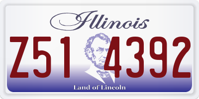 IL license plate Z514392