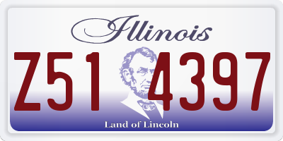 IL license plate Z514397