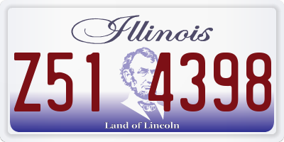 IL license plate Z514398