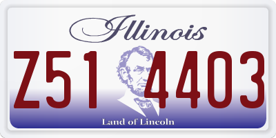 IL license plate Z514403