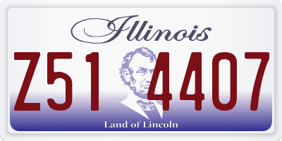 IL license plate Z514407