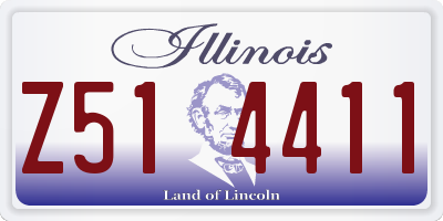 IL license plate Z514411