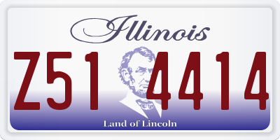 IL license plate Z514414