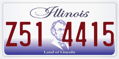 IL license plate Z514415