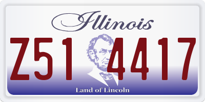 IL license plate Z514417