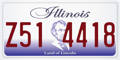 IL license plate Z514418