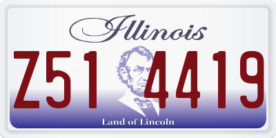 IL license plate Z514419