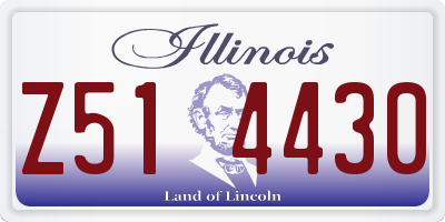 IL license plate Z514430
