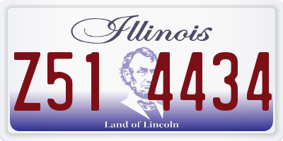 IL license plate Z514434