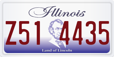 IL license plate Z514435