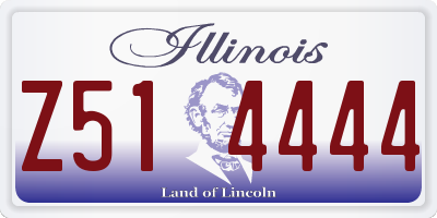 IL license plate Z514444
