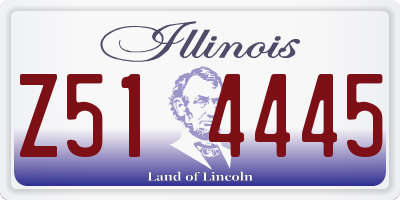IL license plate Z514445