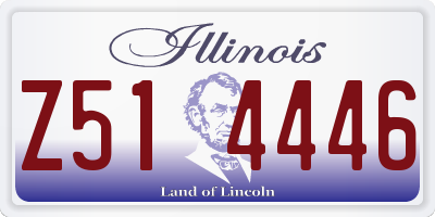 IL license plate Z514446