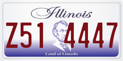 IL license plate Z514447