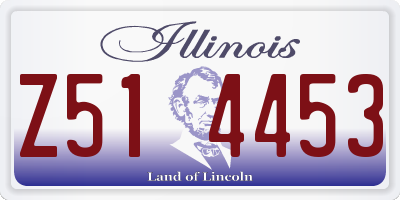 IL license plate Z514453