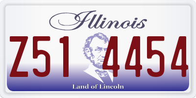 IL license plate Z514454