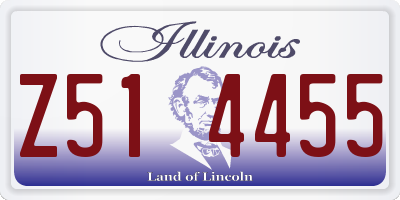 IL license plate Z514455