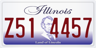 IL license plate Z514457