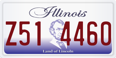 IL license plate Z514460