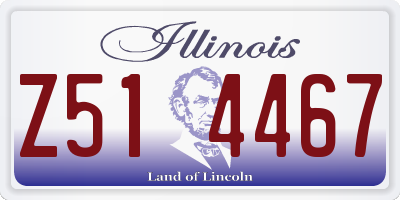IL license plate Z514467
