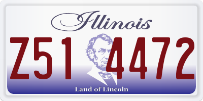 IL license plate Z514472