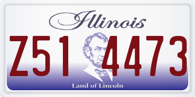 IL license plate Z514473