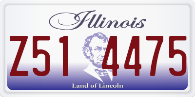 IL license plate Z514475