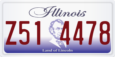 IL license plate Z514478
