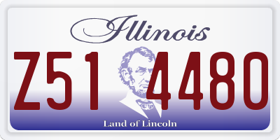 IL license plate Z514480