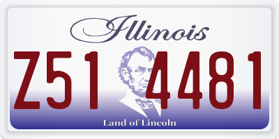 IL license plate Z514481