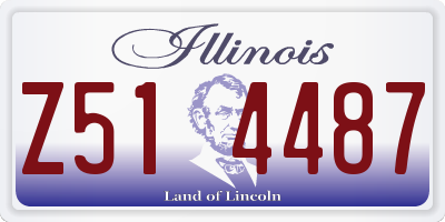 IL license plate Z514487