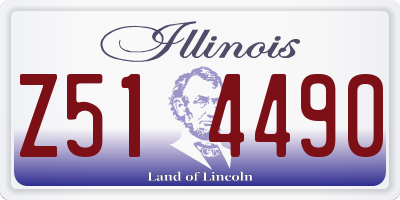 IL license plate Z514490