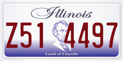 IL license plate Z514497