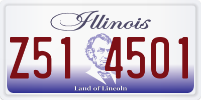 IL license plate Z514501