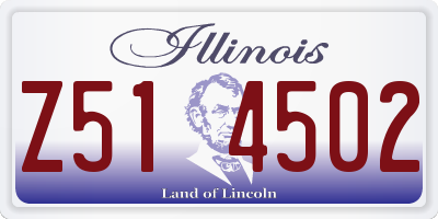 IL license plate Z514502