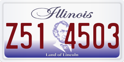 IL license plate Z514503