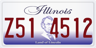 IL license plate Z514512