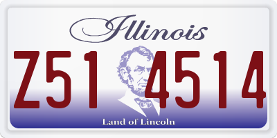 IL license plate Z514514