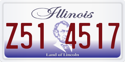 IL license plate Z514517