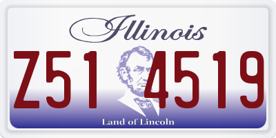 IL license plate Z514519