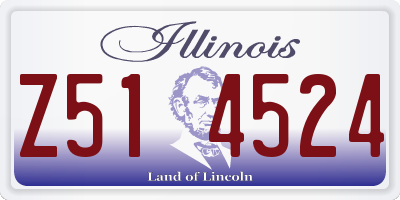 IL license plate Z514524