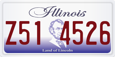 IL license plate Z514526