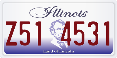 IL license plate Z514531
