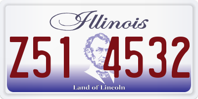 IL license plate Z514532