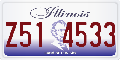 IL license plate Z514533